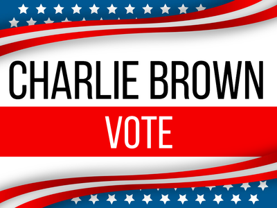 Custom Outdoor Yard Signs Multiple Sizes Vote Charlie Brown
