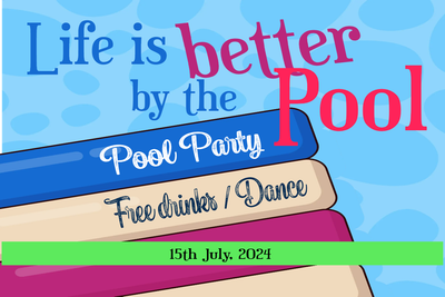 Custom Outdoor Yard Signs Multiple Sizes Pool Party