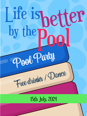 Custom Outdoor Yard Signs Multiple Sizes Pool Party