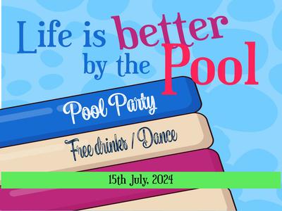 Custom Outdoor Yard Signs Multiple Sizes Pool Party