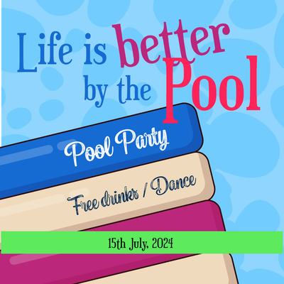 Custom Outdoor Yard Signs Multiple Sizes Pool Party