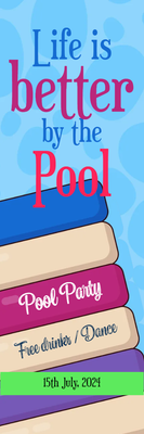 Custom Outdoor Yard Signs Multiple Sizes Pool Party