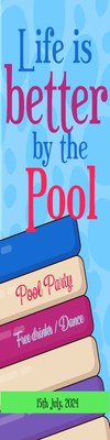 Custom Outdoor Yard Signs Multiple Sizes Pool Party