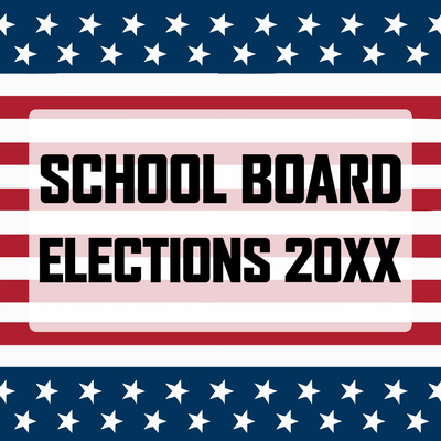 Custom Outdoor Yard Signs Multiple Sizes School Board Elections