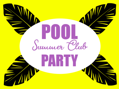 Custom Outdoor Yard Signs Multiple Sizes Pool Summer Club