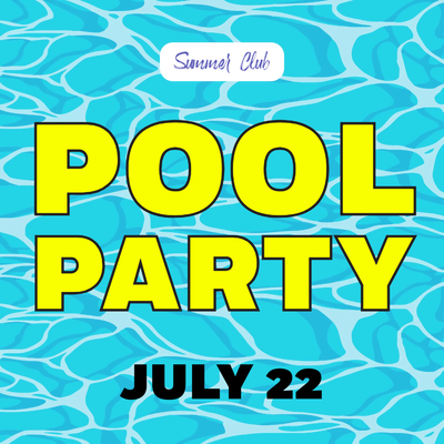 Custom Outdoor Yard Signs Multiple Sizes Summer Pool Party