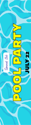 Custom Outdoor Yard Signs Multiple Sizes Summer Pool Party