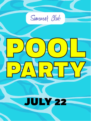 Custom Outdoor Yard Signs Multiple Sizes Summer Pool Party