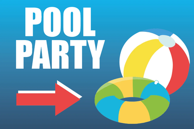 Custom Outdoor Yard Signs Multiple Sizes Pool Party Here