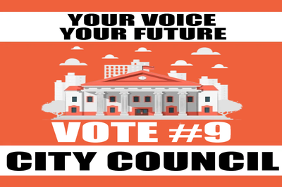Custom Outdoor Yard Signs Multiple Sizes Vote #9