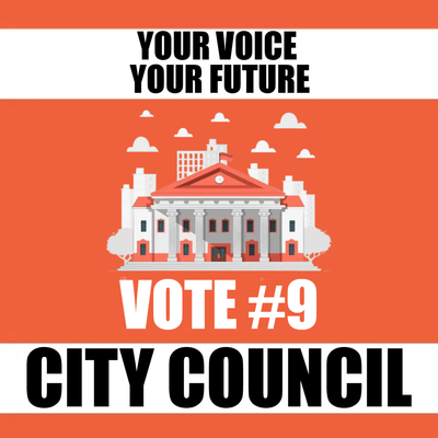 Custom Outdoor Yard Signs Multiple Sizes Vote #9