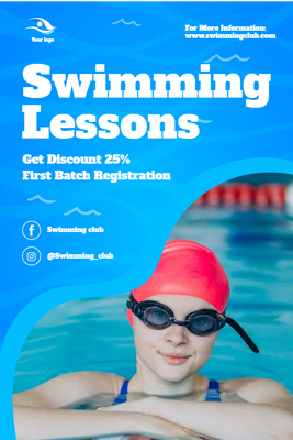 Custom Outdoor Yard Signs Multiple Sizes Swimming Lessons