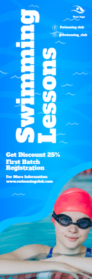 Custom Outdoor Yard Signs Multiple Sizes Swimming Lessons
