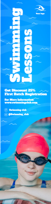 Custom Outdoor Yard Signs Multiple Sizes Swimming Lessons