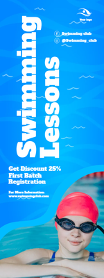 Custom Outdoor Yard Signs Multiple Sizes Swimming Lessons