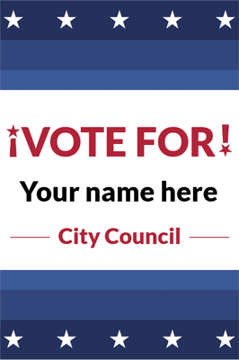 Custom Outdoor Yard Signs Multiple Sizes Vote for