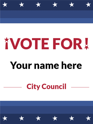 Custom Outdoor Yard Signs Multiple Sizes Vote for