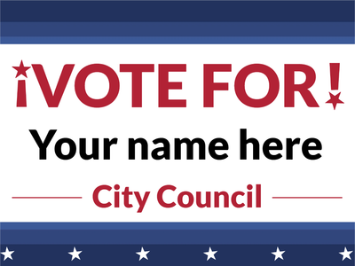 Custom Outdoor Yard Signs Multiple Sizes Vote for