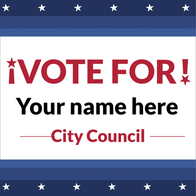 Custom Outdoor Yard Signs Multiple Sizes Vote for