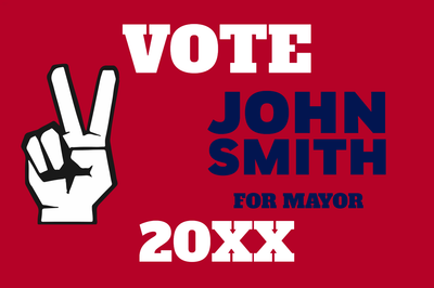 Custom Outdoor Yard Signs Multiple Sizes Smith for Mayor