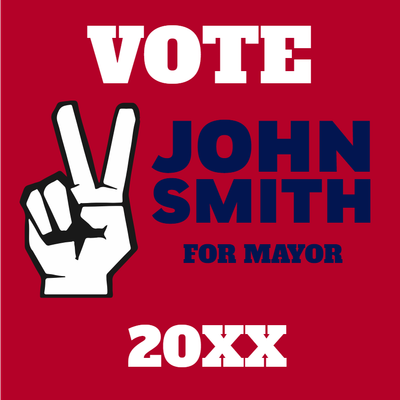 Custom Outdoor Yard Signs Multiple Sizes Smith for Mayor