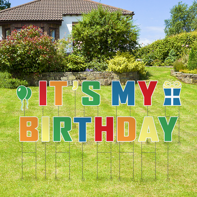 Custom Outdoor Yard Signs Multiple Sizes Yard Letters Its My Birthday