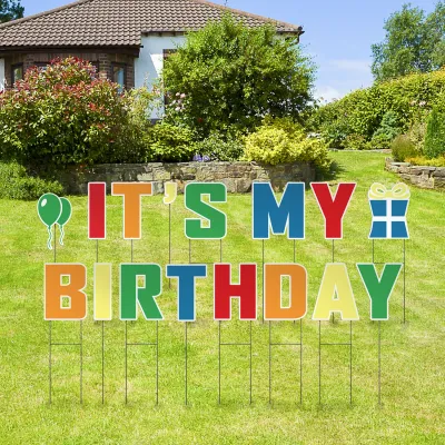 Custom Outdoor Yard Signs Multiple Sizes Yard Letters Its My Birthday
