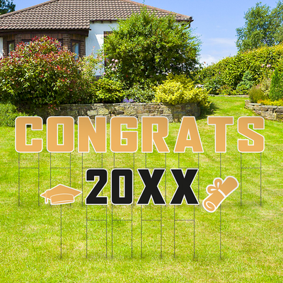 Custom Outdoor Yard Signs Multiple Sizes Yard Letters Congrats 20XX