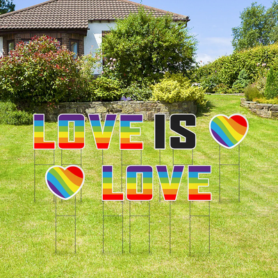 Custom Outdoor Yard Signs Multiple Sizes Yard Letters Love Is Love