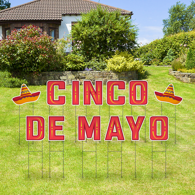 Custom Outdoor Yard Signs Multiple Sizes Yard Letters Cinco De Mayo
