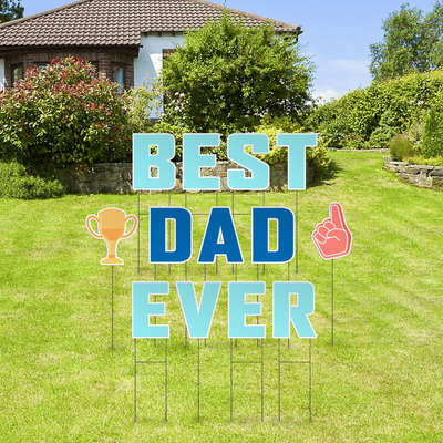Custom Outdoor Yard Signs Multiple Sizes Yard Letters Best Dad Ever