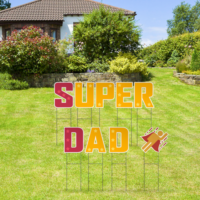 Custom Outdoor Yard Signs Multiple Sizes Yard Letters Super Dad