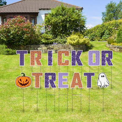 Custom Outdoor Yard Signs Multiple Sizes Yard Letters Trick Or Treat
