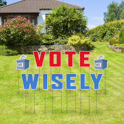 Custom Outdoor Yard Signs Multiple Sizes Yard Letters Vote Wisely