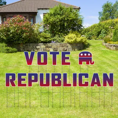 Custom Outdoor Yard Signs Multiple Sizes Yard Letters Vote Republican