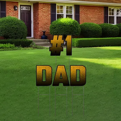 Custom Outdoor Yard Signs Multiple Sizes Yard Letters #1 DAD