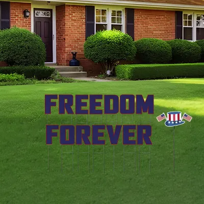 Custom Outdoor Yard Signs Multiple Sizes Yard Letters Freedom Forever
