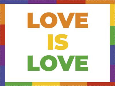 Custom Outdoor Yard Signs Multiple Sizes Love Is Love
