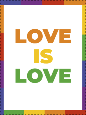 Custom Outdoor Yard Signs Multiple Sizes Love Is Love