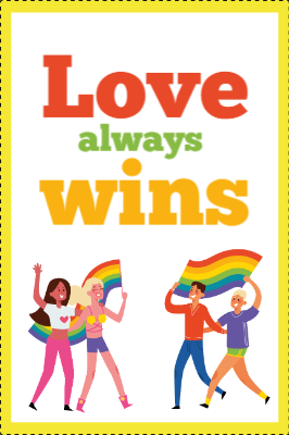 Custom Outdoor Yard Signs Multiple Sizes Love Always Wins