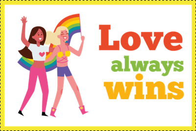 Custom Outdoor Yard Signs Multiple Sizes Love Always Wins