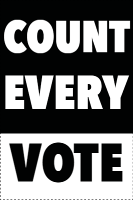 Custom Outdoor Yard Signs Multiple Sizes Count Every Vote
