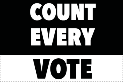Custom Outdoor Yard Signs Multiple Sizes Count Every Vote