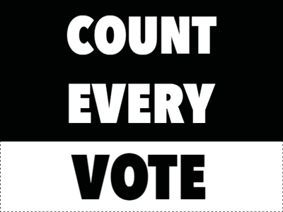 Custom Outdoor Yard Signs Multiple Sizes Count Every Vote