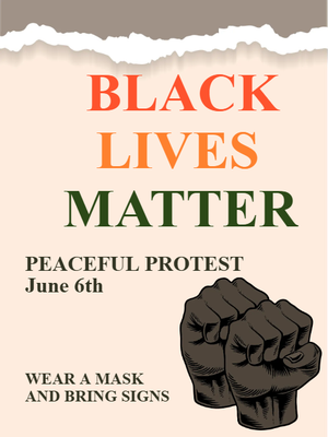 Custom Outdoor Yard Signs Multiple Sizes Peaceful Protest