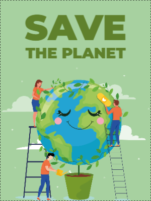 Custom Outdoor Yard Signs Multiple Sizes Save The Planet