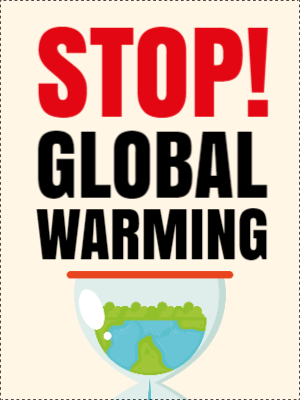 Custom Outdoor Yard Signs Multiple Sizes Stop Global Warming