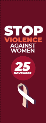 Custom Outdoor Yard Signs Multiple Sizes Violence Against Women