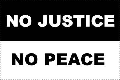 Custom Outdoor Yard Signs Multiple Sizes Peace and Justice