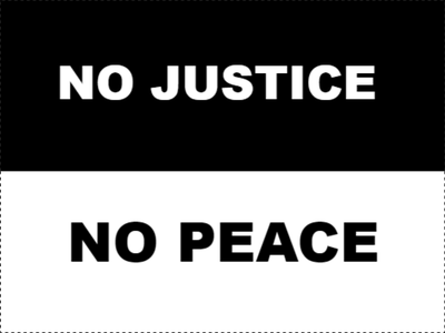Custom Outdoor Yard Signs Multiple Sizes Peace and Justice